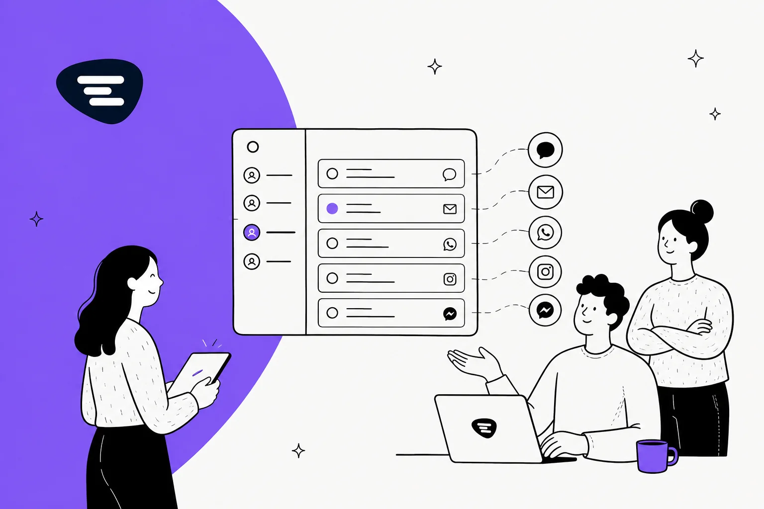 The best Trengo alternatives for 2026, illustrated as an omnichannel customer support workspace