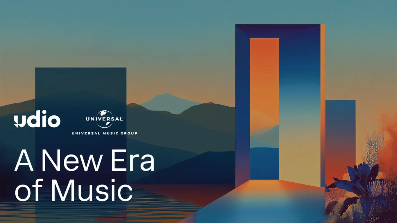 Udio and Universal Music Group partnership announcement - "A New Era of Music"