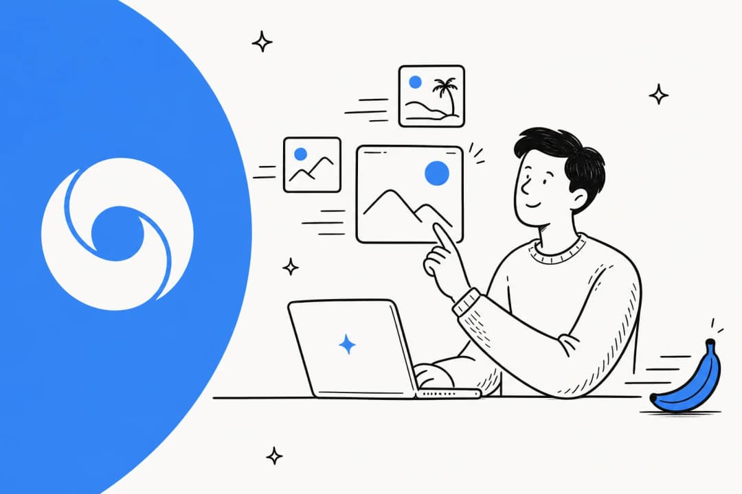 Editorial illustration representing Nano Banana 2 Lite, Google's fast and cheap AI image generation model