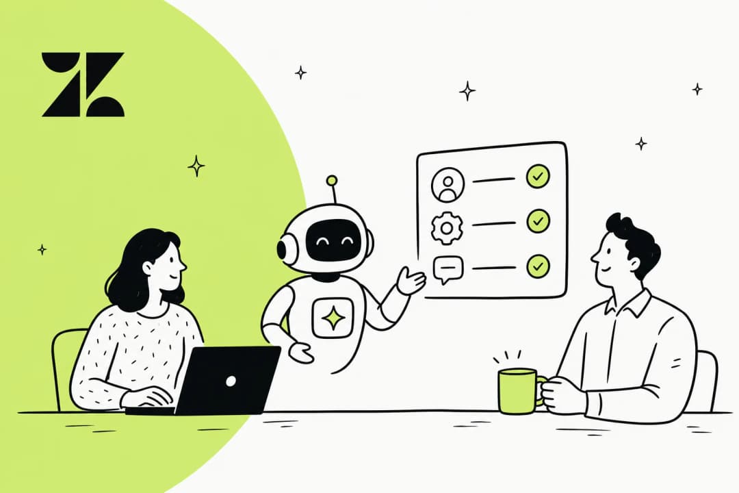 Illustration of a Zendesk Advanced AI pricing breakdown with cost layers