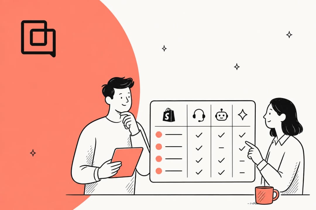 Illustration comparing the best Gorgias alternatives for Shopify stores in 2026