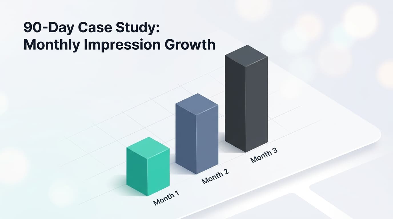 Search visibility surged across all three test sites during our 90-day case study using Koala AI's SEO-optimized output.