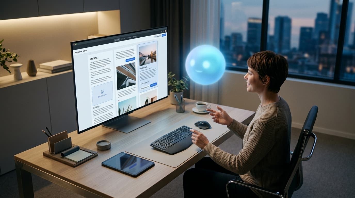 In 2026, AI has transitioned from a tool you manage to a teammate that works alongside you to streamline newsletter creation.