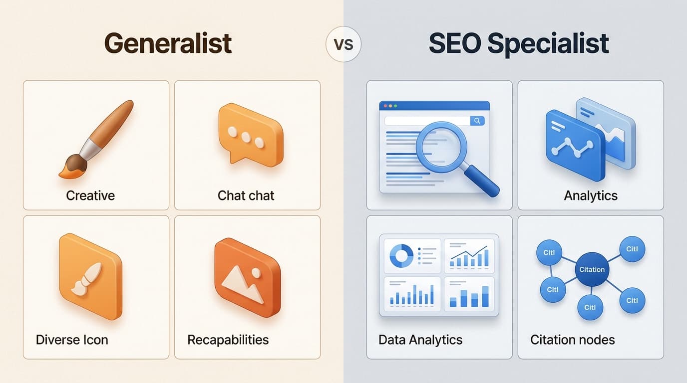 SEO specialists provide the raw data and research capabilities that generalist tools like Jasper often lack.