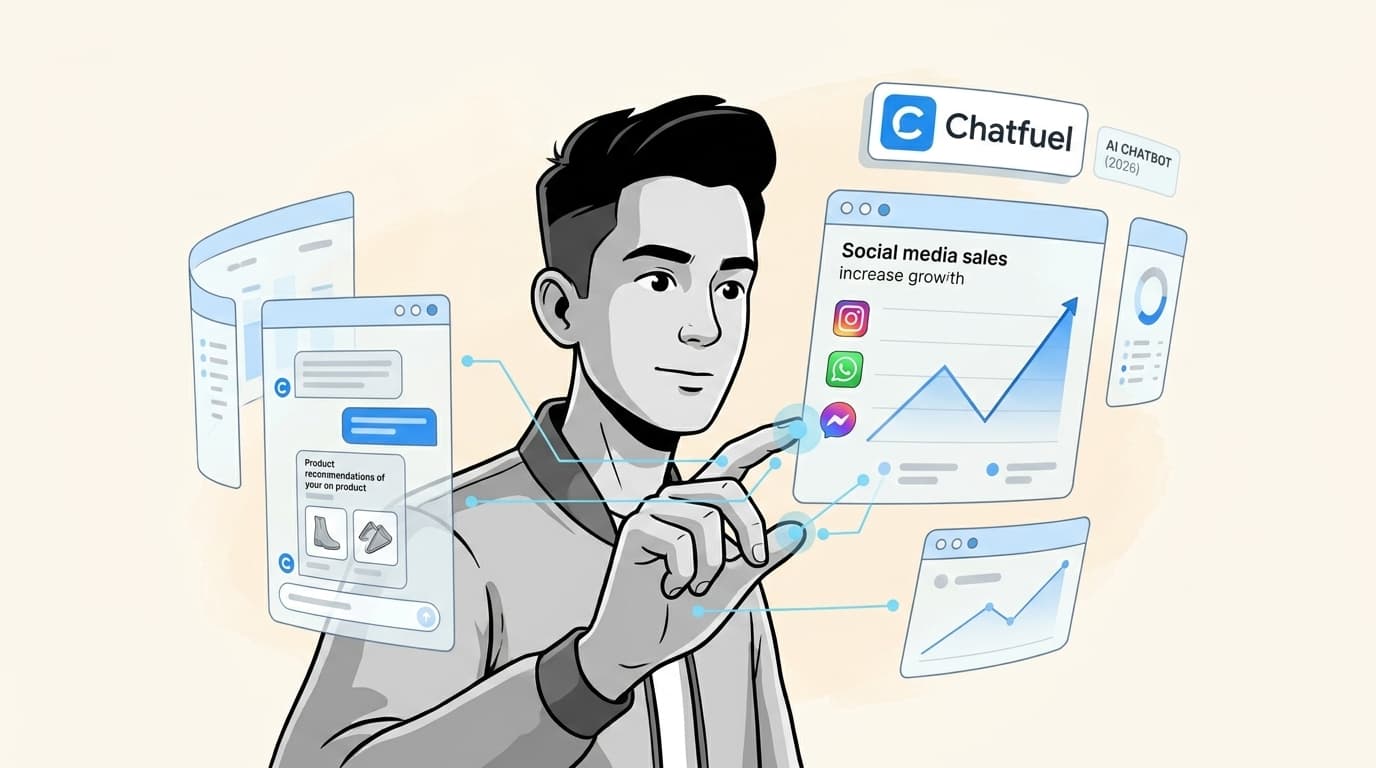 Banner image for Chatfuel AI chatbot for ecommerce in 2026: The ultimate social sales guide