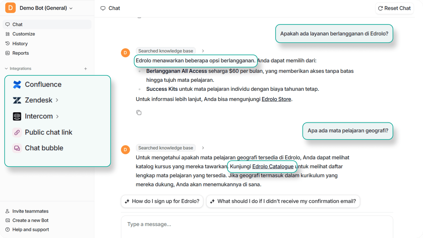 eesel has over 100 supported languages.