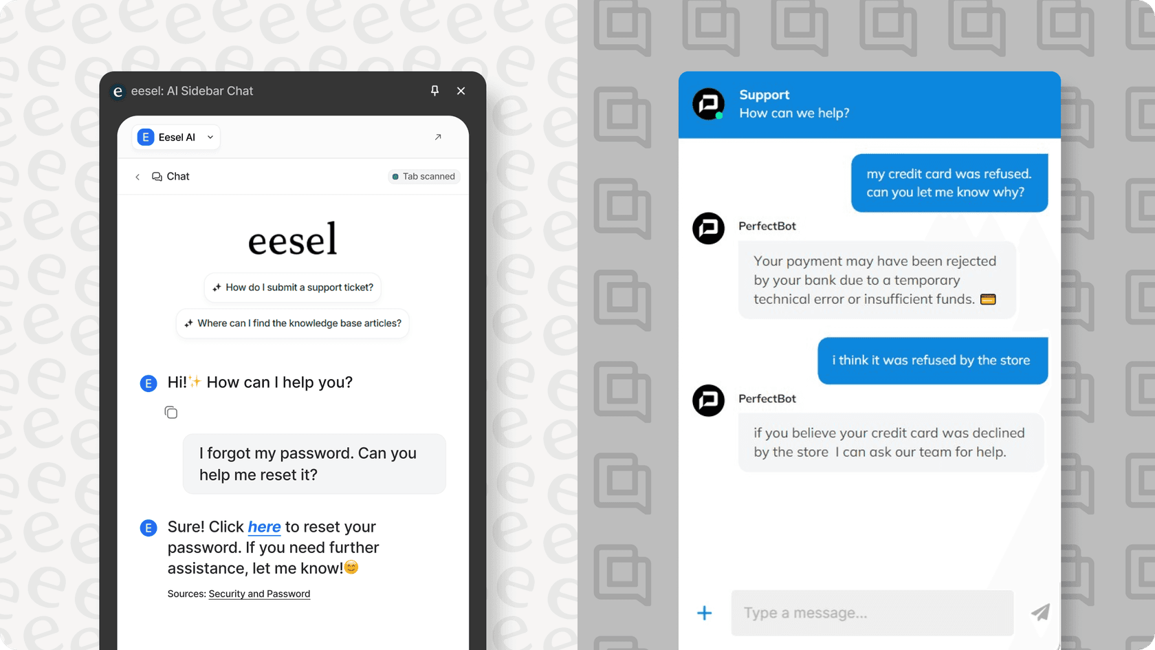 Gorgias AI pricing vs eesel AI app comparison.