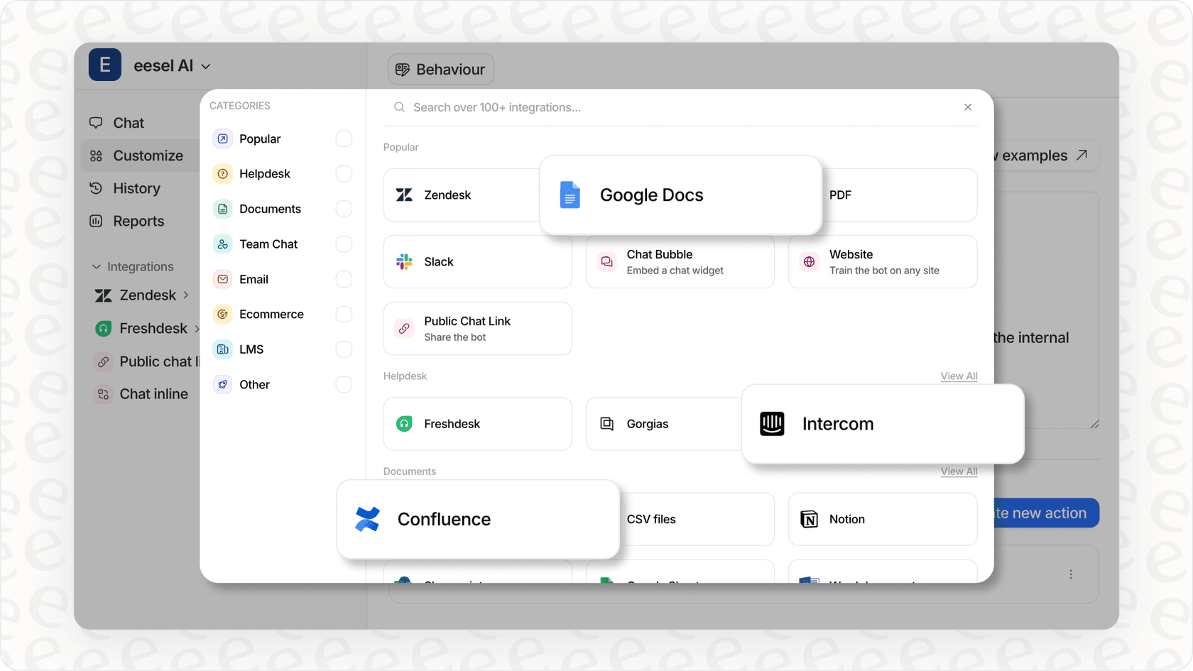 eesel AI's vast integration options.