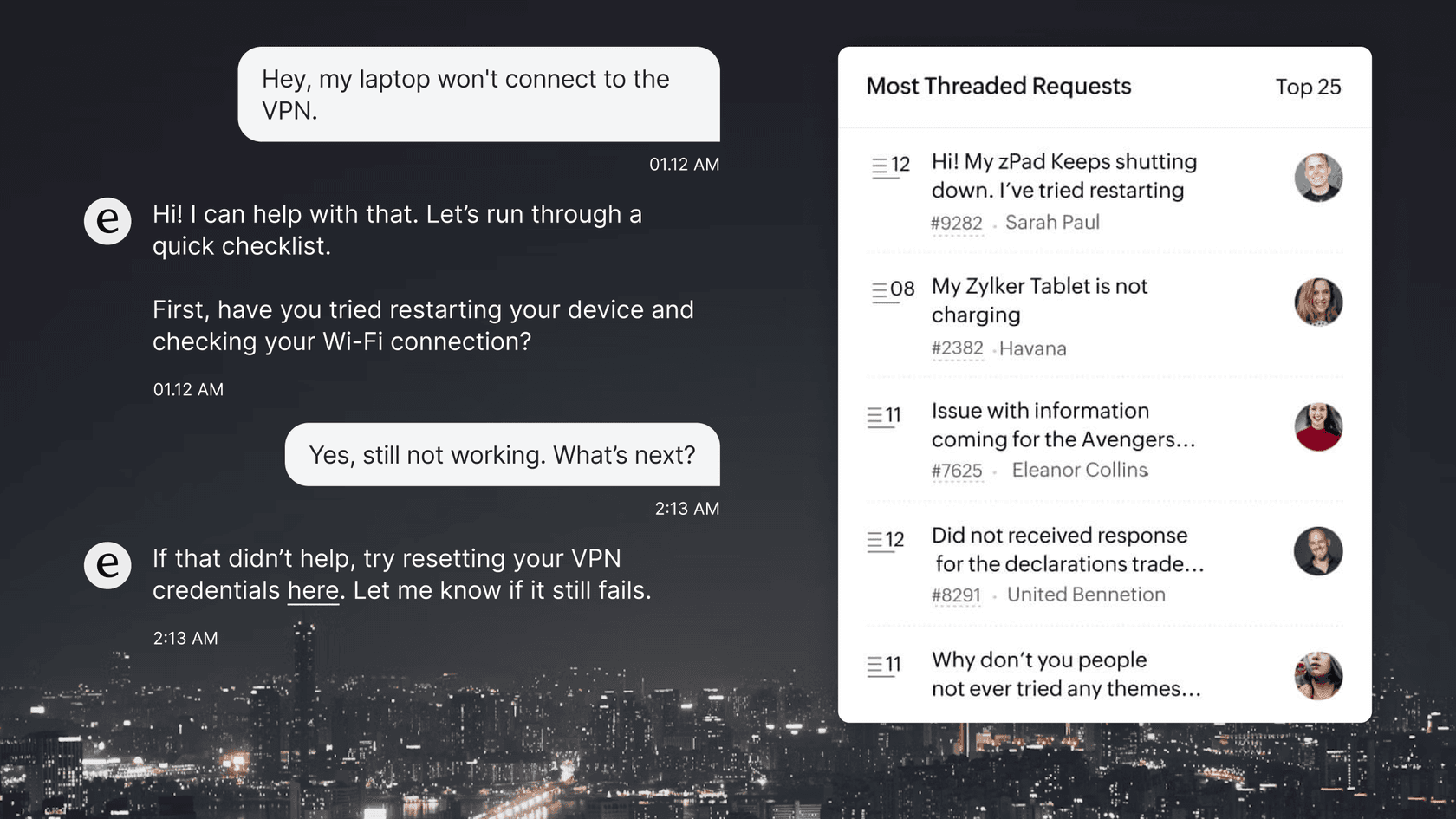 AI chatbot's benefit, which is always on and efficient.