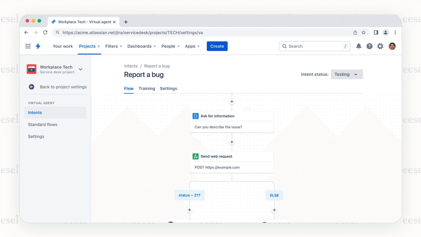 The robust setup of the native Jira AI agent.