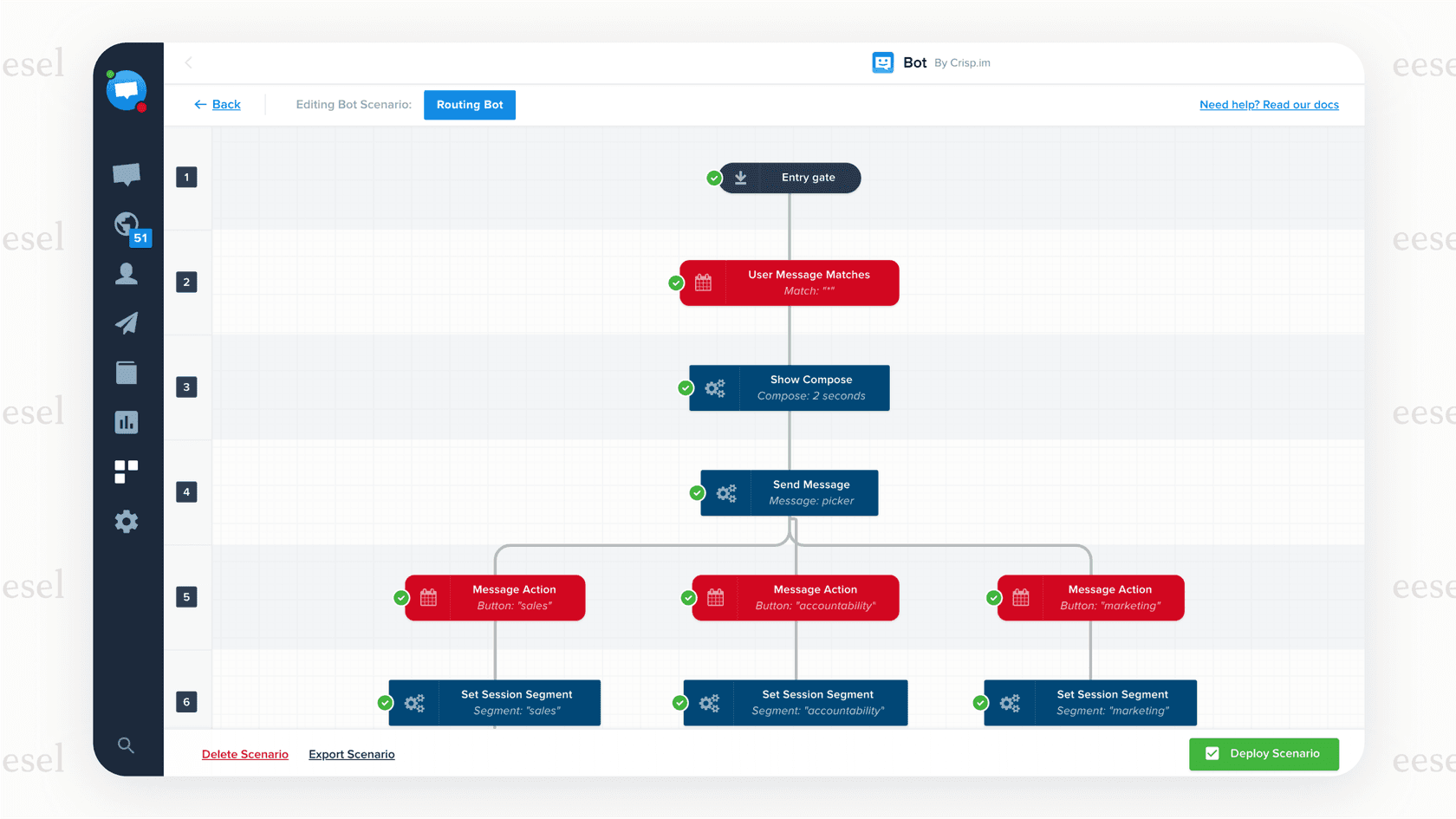 A look at the Crisp AI chatbot builder, which is a key feature examined in many Crisp AI reviews.