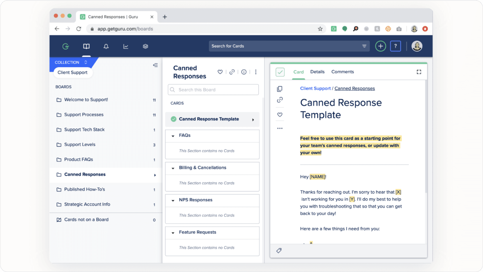 Structuring content for easy navigation in your internal knowledge base.