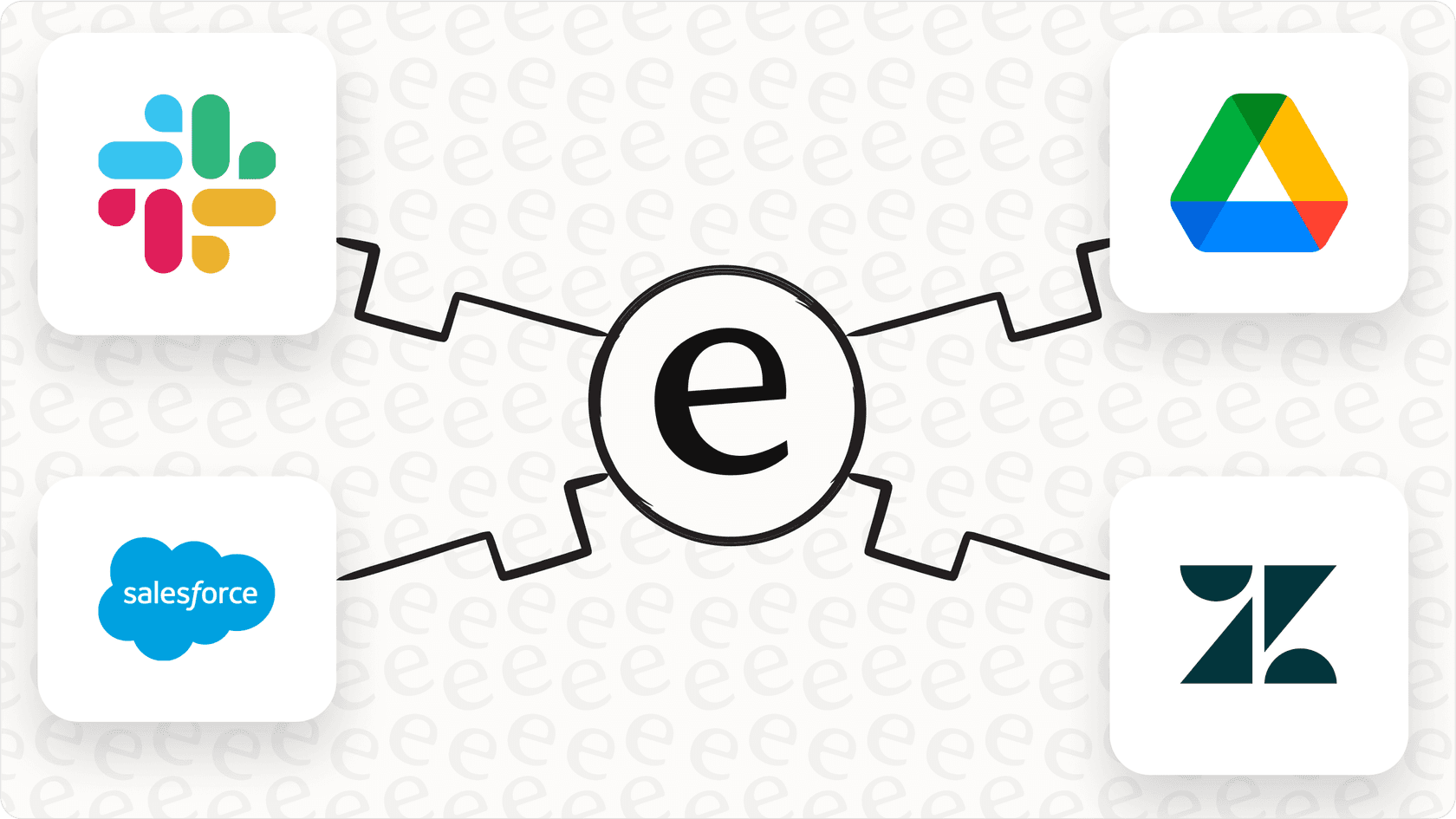 eesel AI illustrating seamless integration with popular tools.