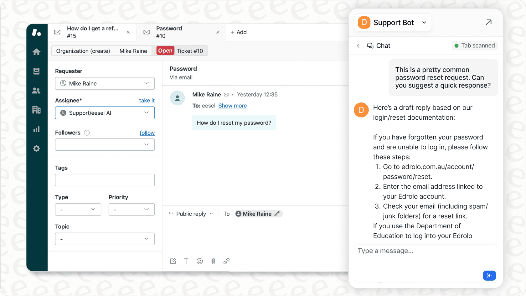 eesel AI unified search for Jira and other tools.