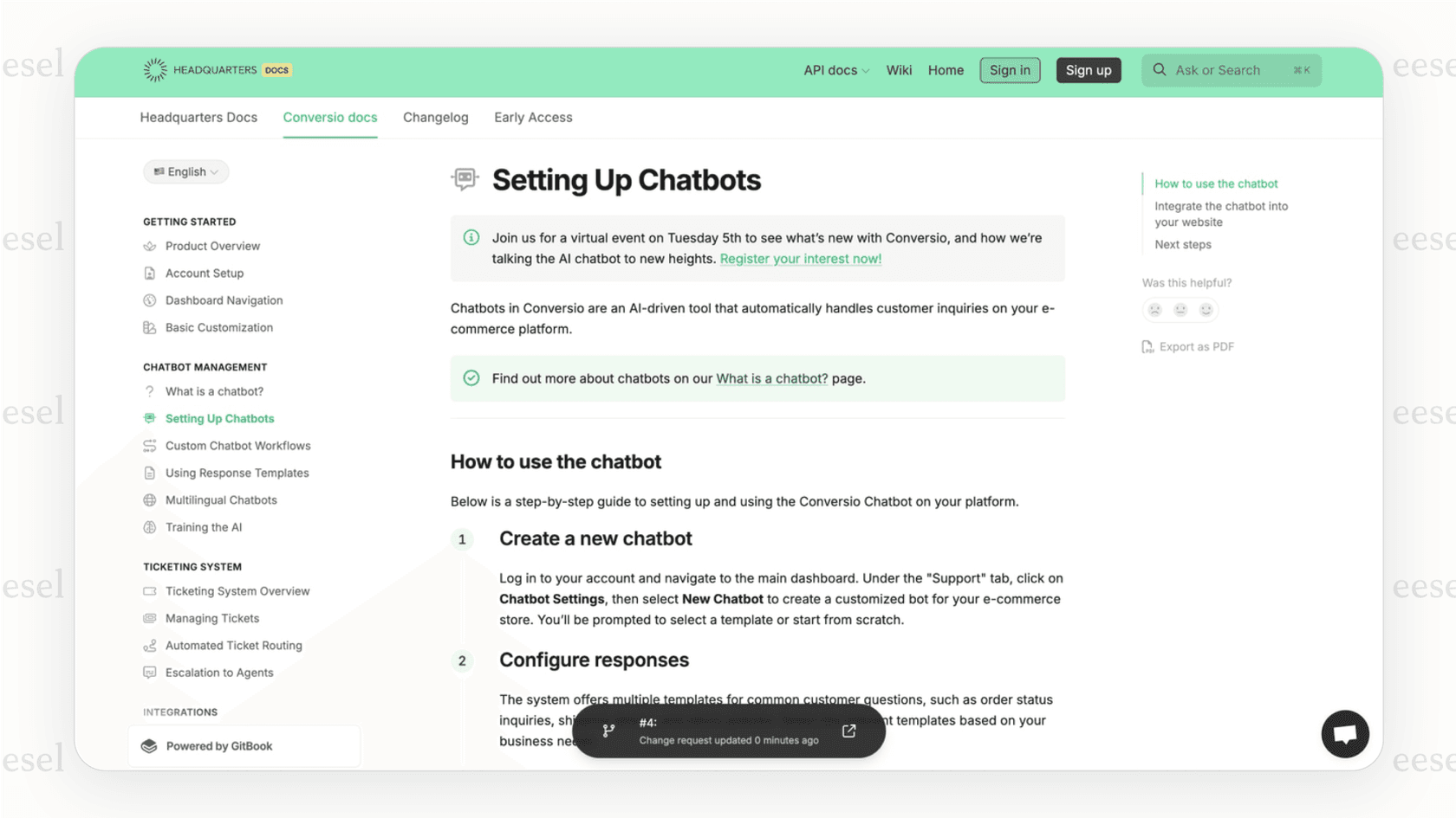 A screenshot of the GitBook editor, highlighting the user-friendly interface and markdown support as part of a detailed GitBook review.