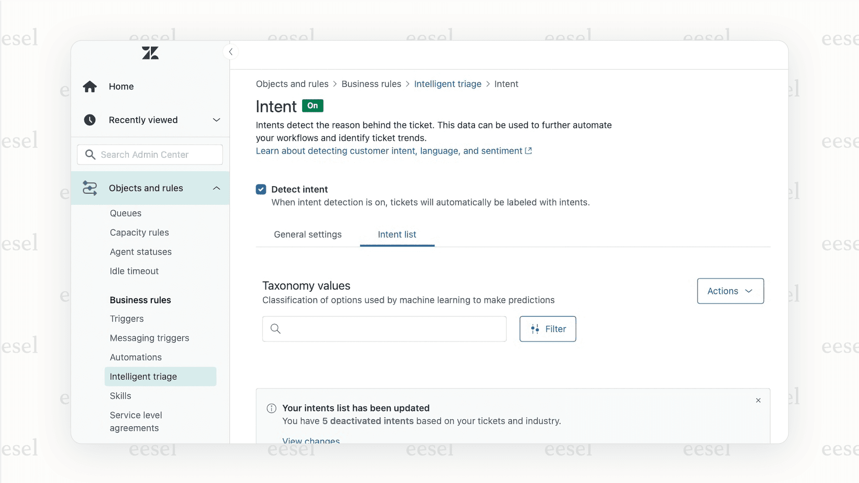 A view of Zendesk