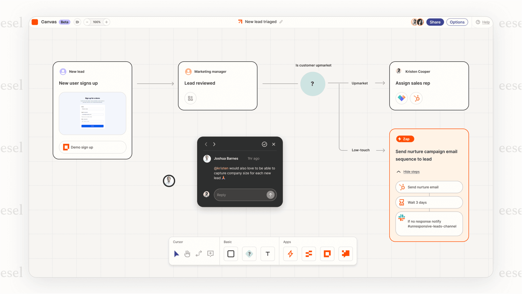 A screenshot of creating a Zap in Zapier, demonstrating the user-friendly workflow builder that makes it one of the top Make.com alternatives.