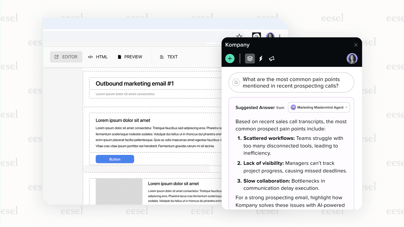 A screenshot of the guru browser extension providing in-context information, a key usability feature in this guru review.