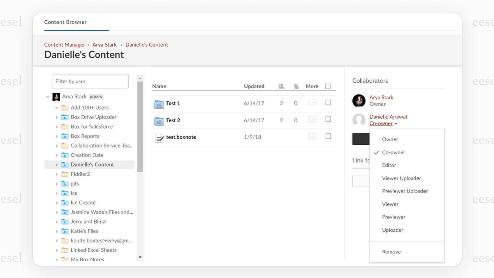 A screenshot of Box