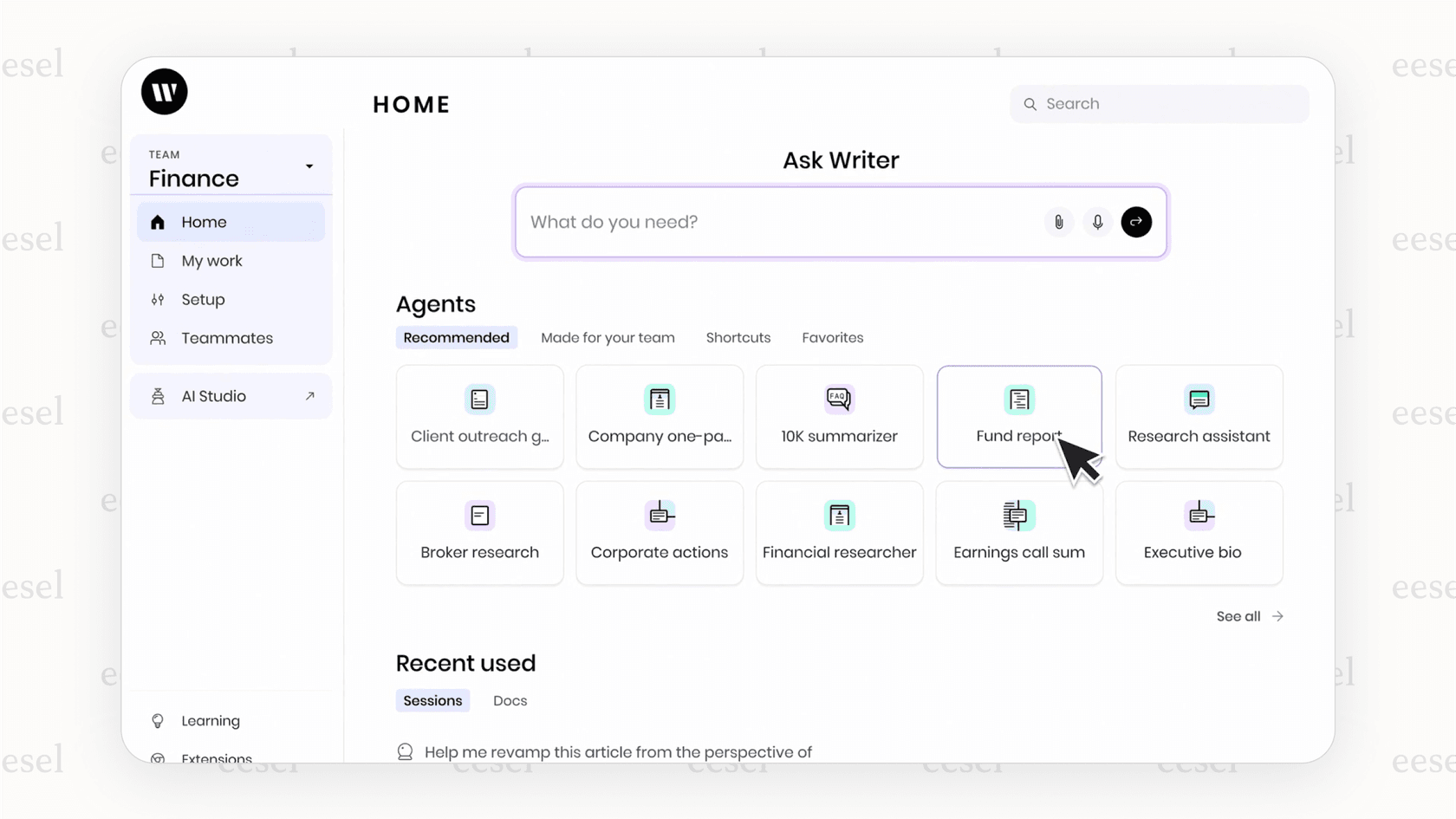 A screenshot of the Writer AI tool in writing showing how an administrator can set up a custom style guide with rules for terminology, tone, and grammar.