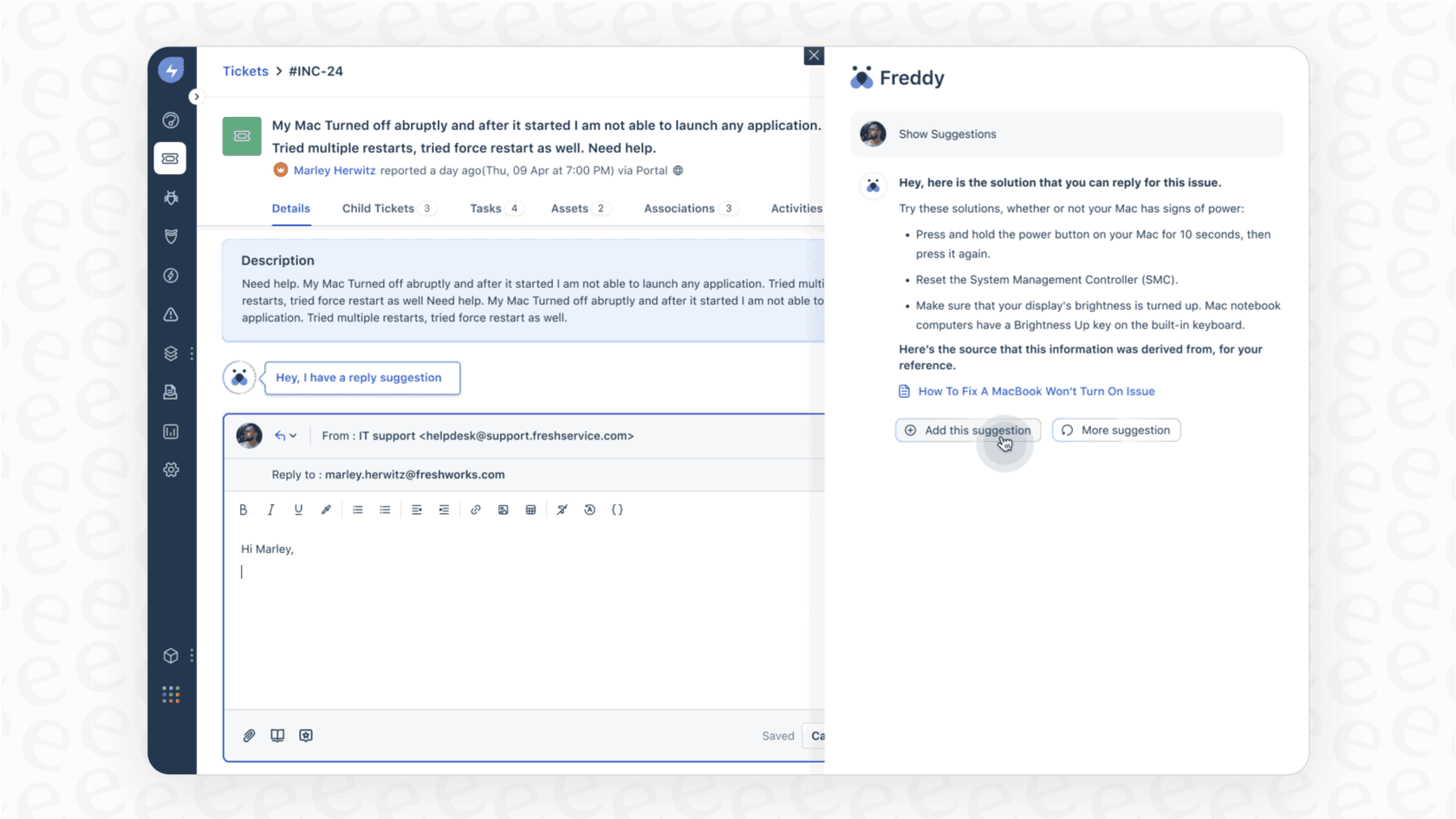 Freshdesk Freddy AI
