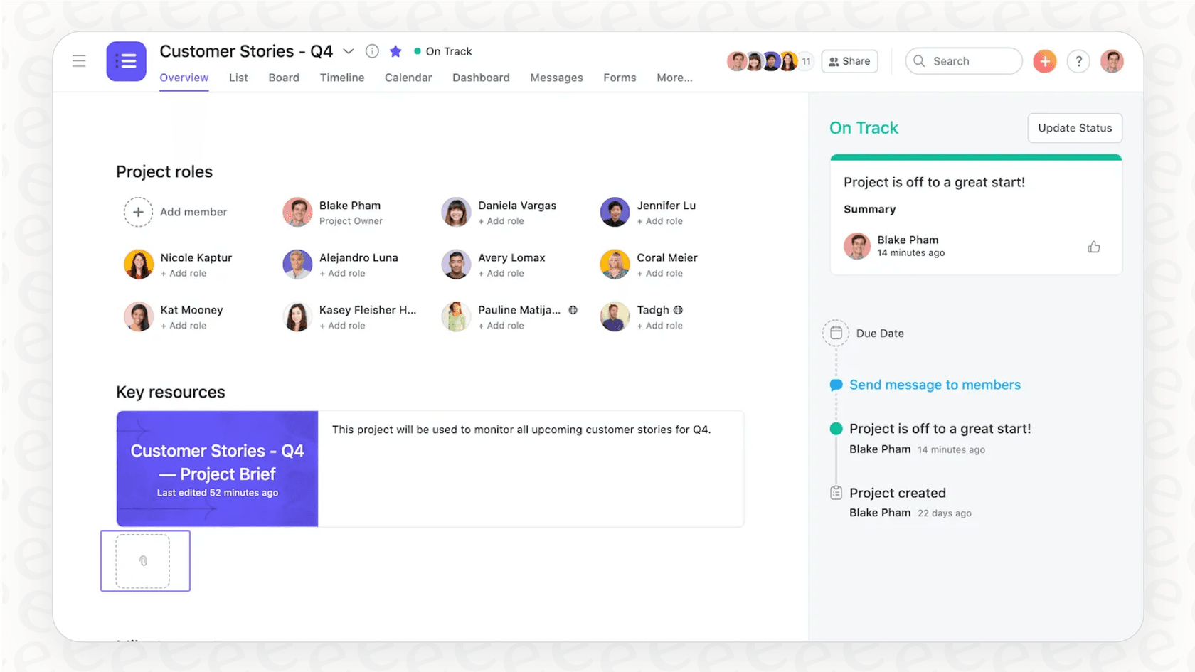 This image from our Asana overview displays the flexibility of Asana