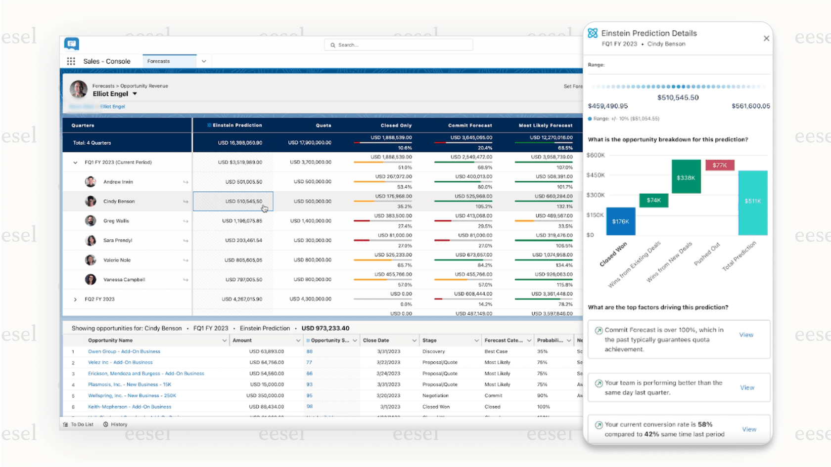 A look at the Salesforce dashboard, which serves as the central nervous system for customer interactions.