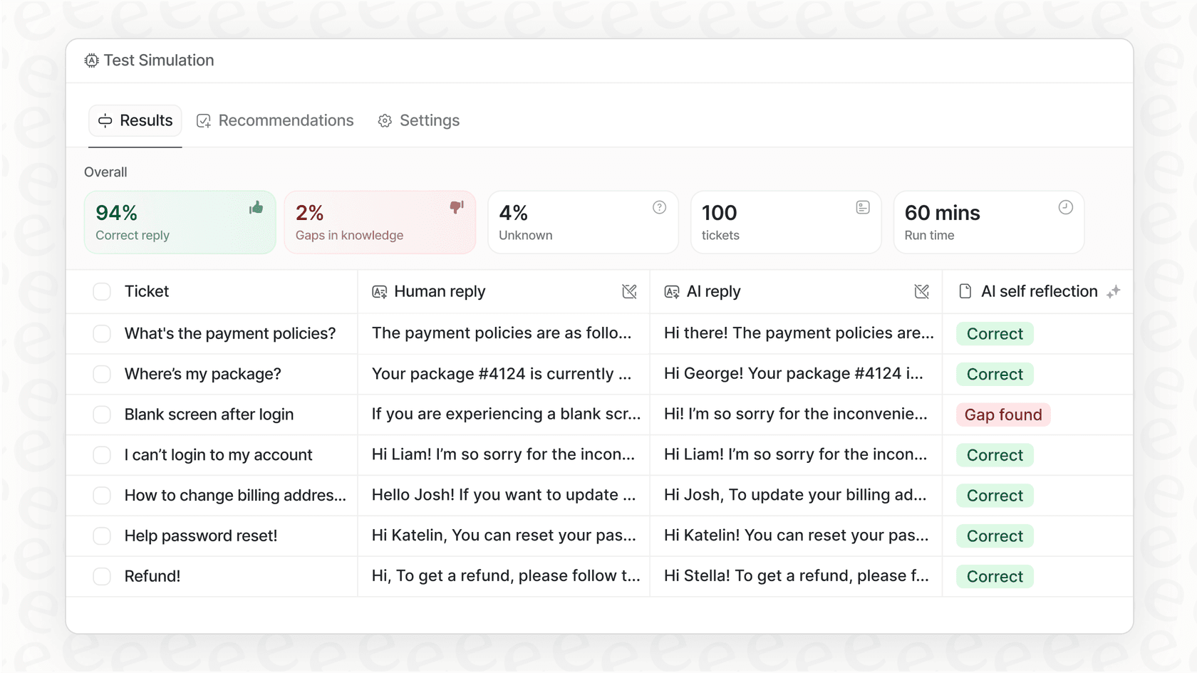 A screenshot of eesel AI