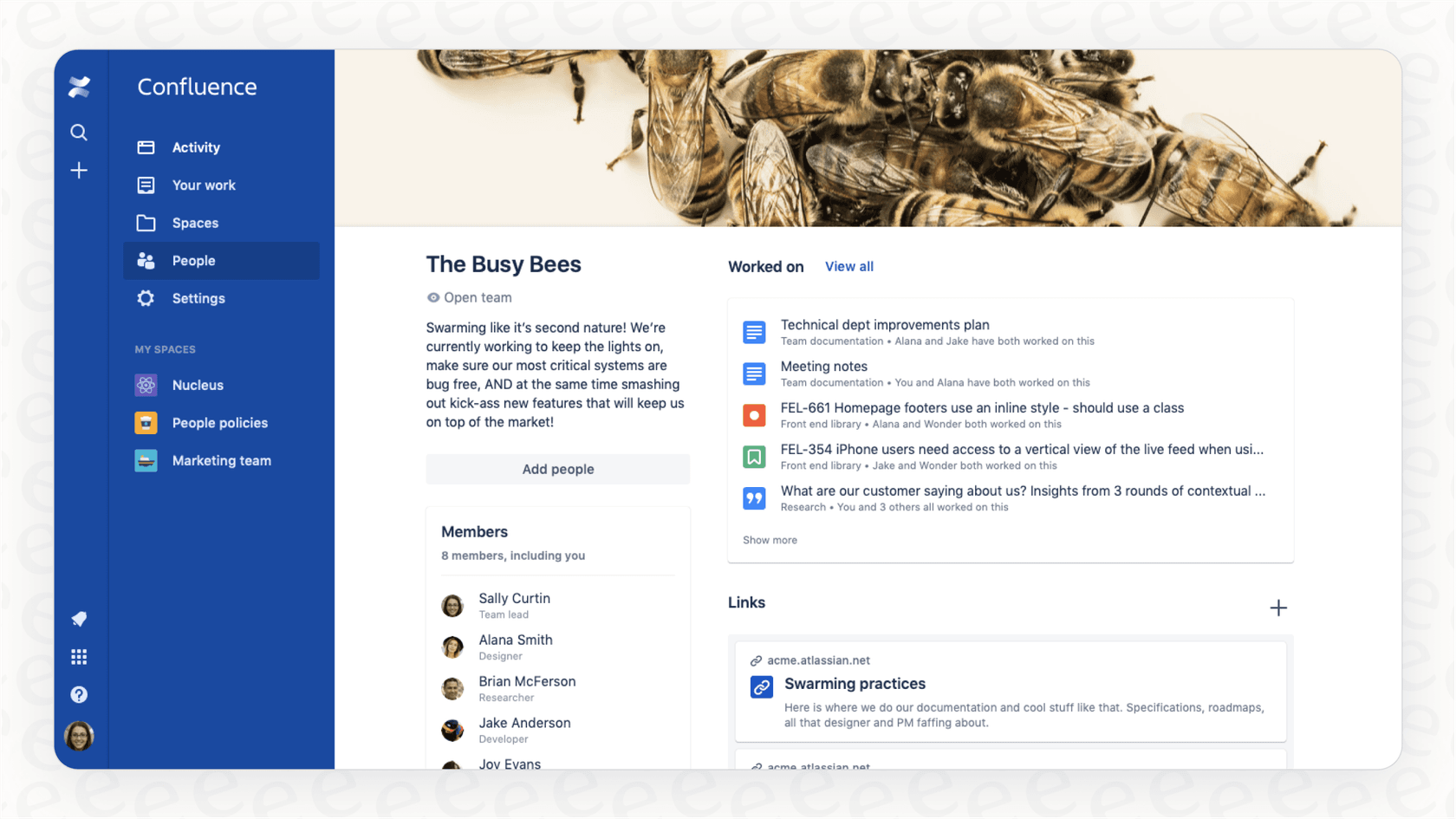 A look at the Confluence dashboard, a key part of Confluence integrations with n8n.