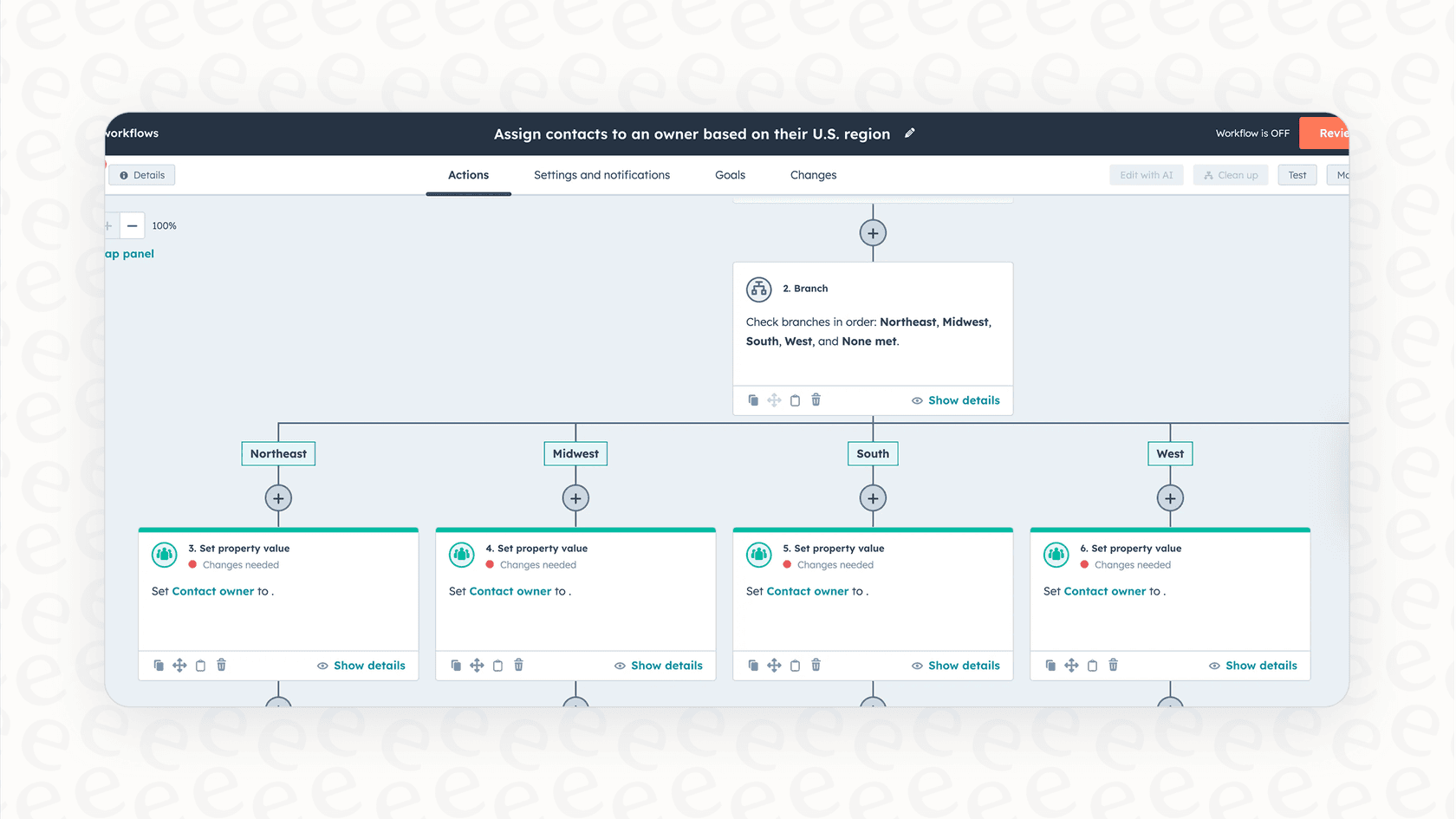 A screenshot of HubSpot