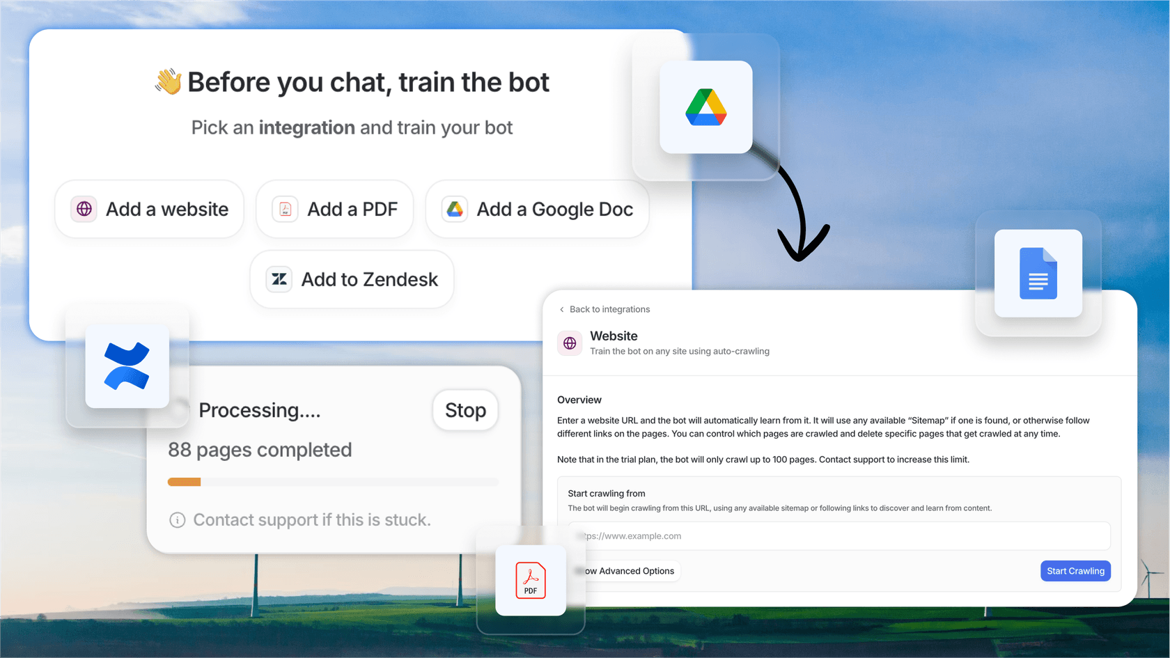 Screenshot of eesel AI