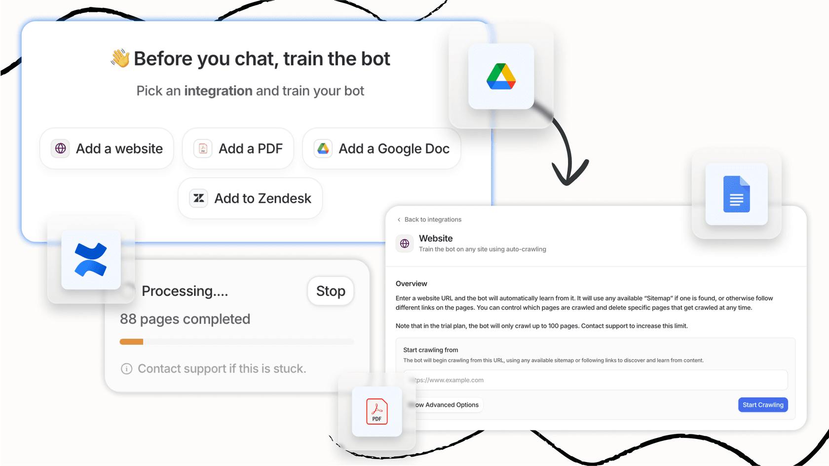 Screenshot of eesel AI