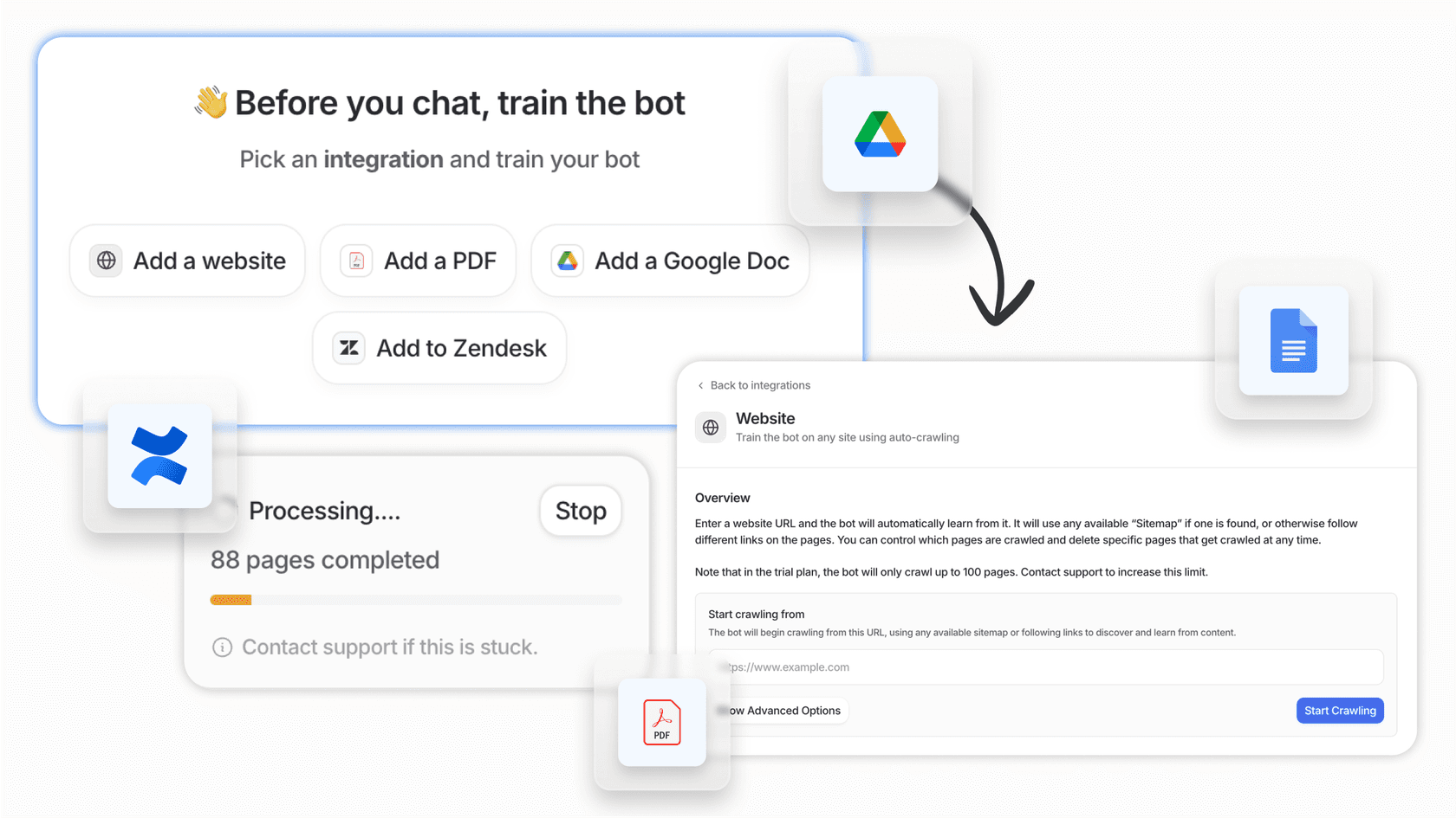 Screenshot of eesel AI