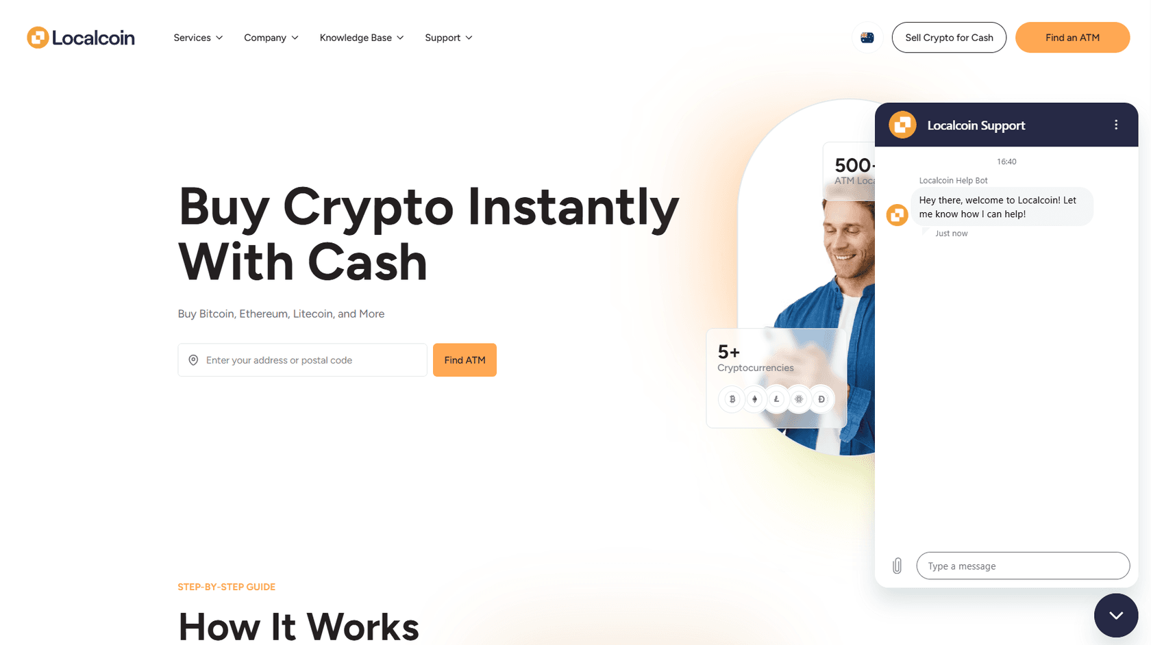 eesel AI acting seamlessly inside LocalCoin's Zendesk messaging widget.