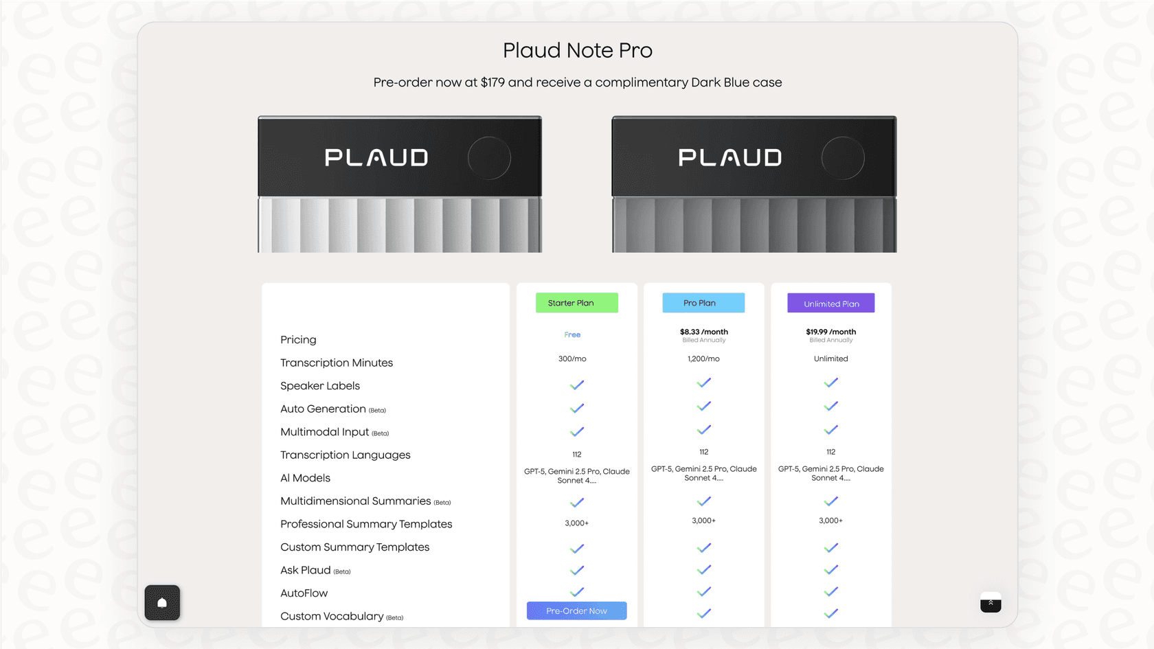 Screenshot of PlaudAI