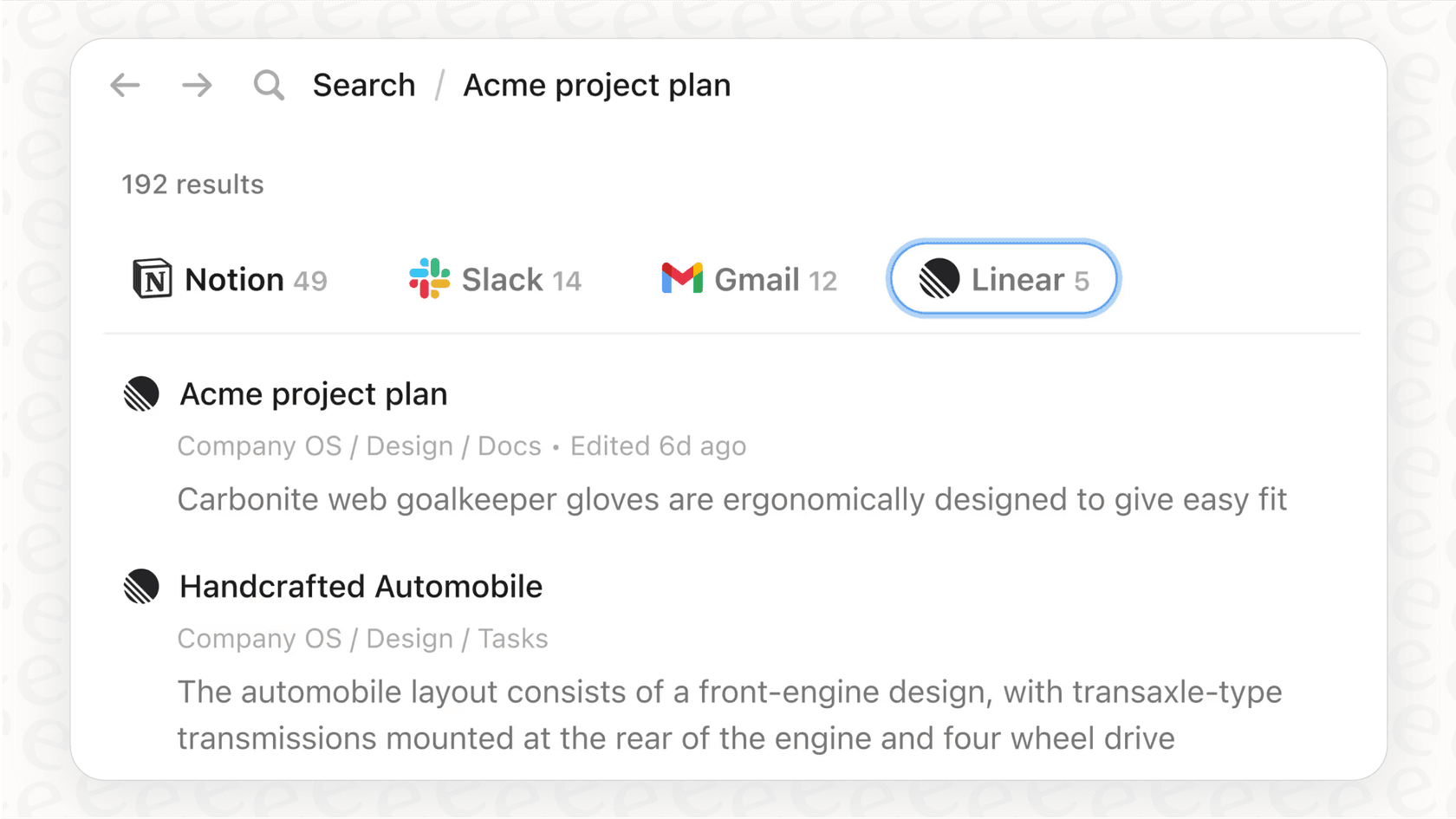 A screenshot demonstrating a user prompt to the Notion AI connector for Linear to get a list of high-priority issues.