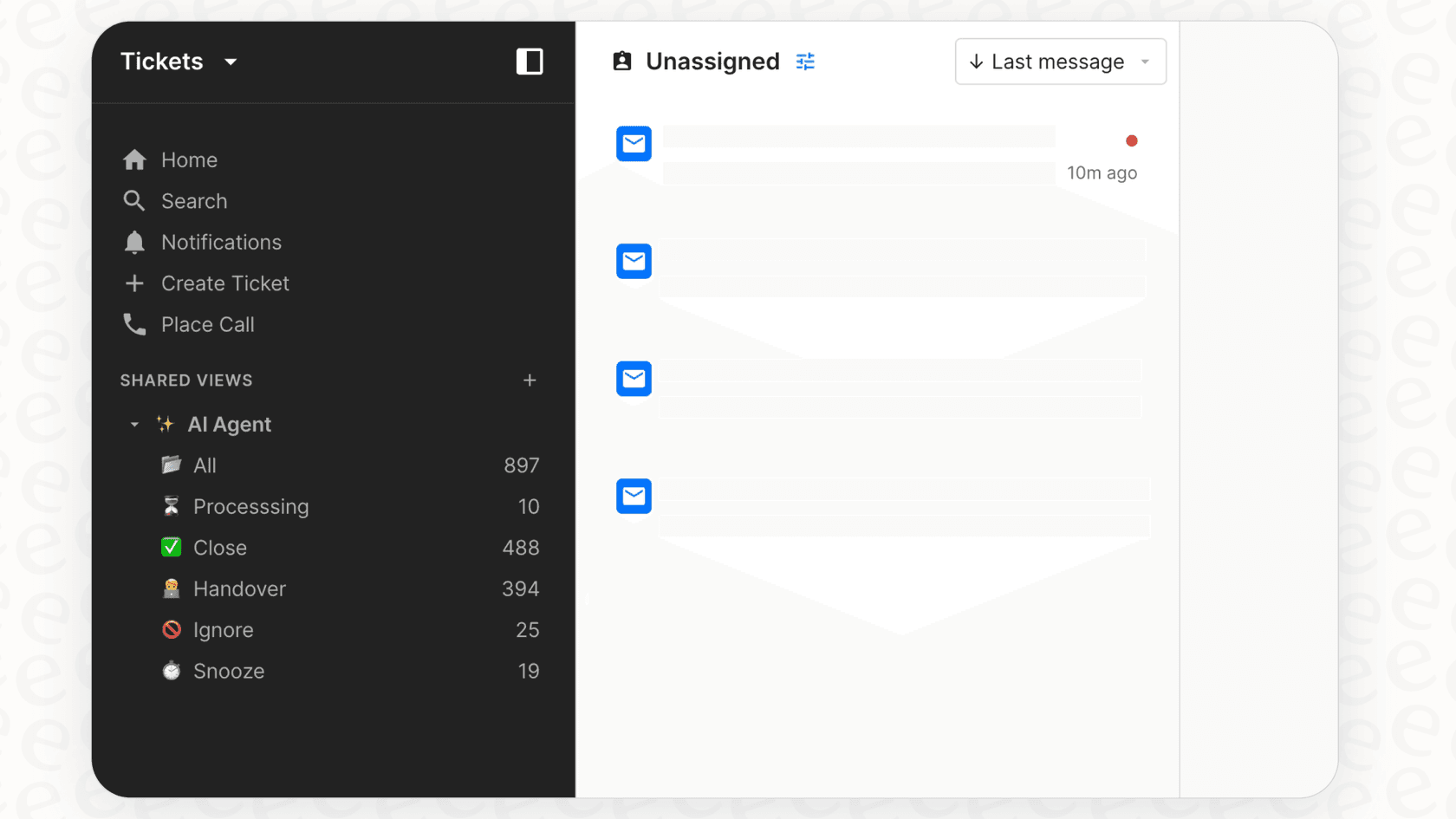 An image of the Gorgias interface demonstrating how to set up a dedicated view for high-priority tickets.