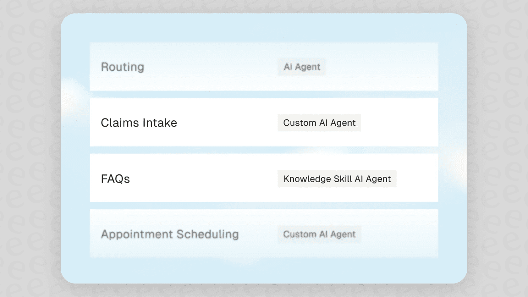 Parloa’s centralized orchestration feature of managing AI agents.