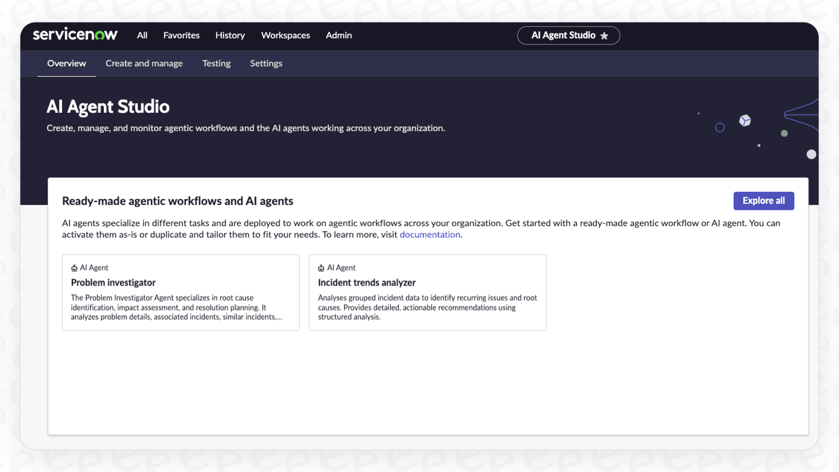 The ServiceNow AI Agent Studio interface, illustrating one of the many tools developers must use to configure ServiceNow AI Agent Subflows.