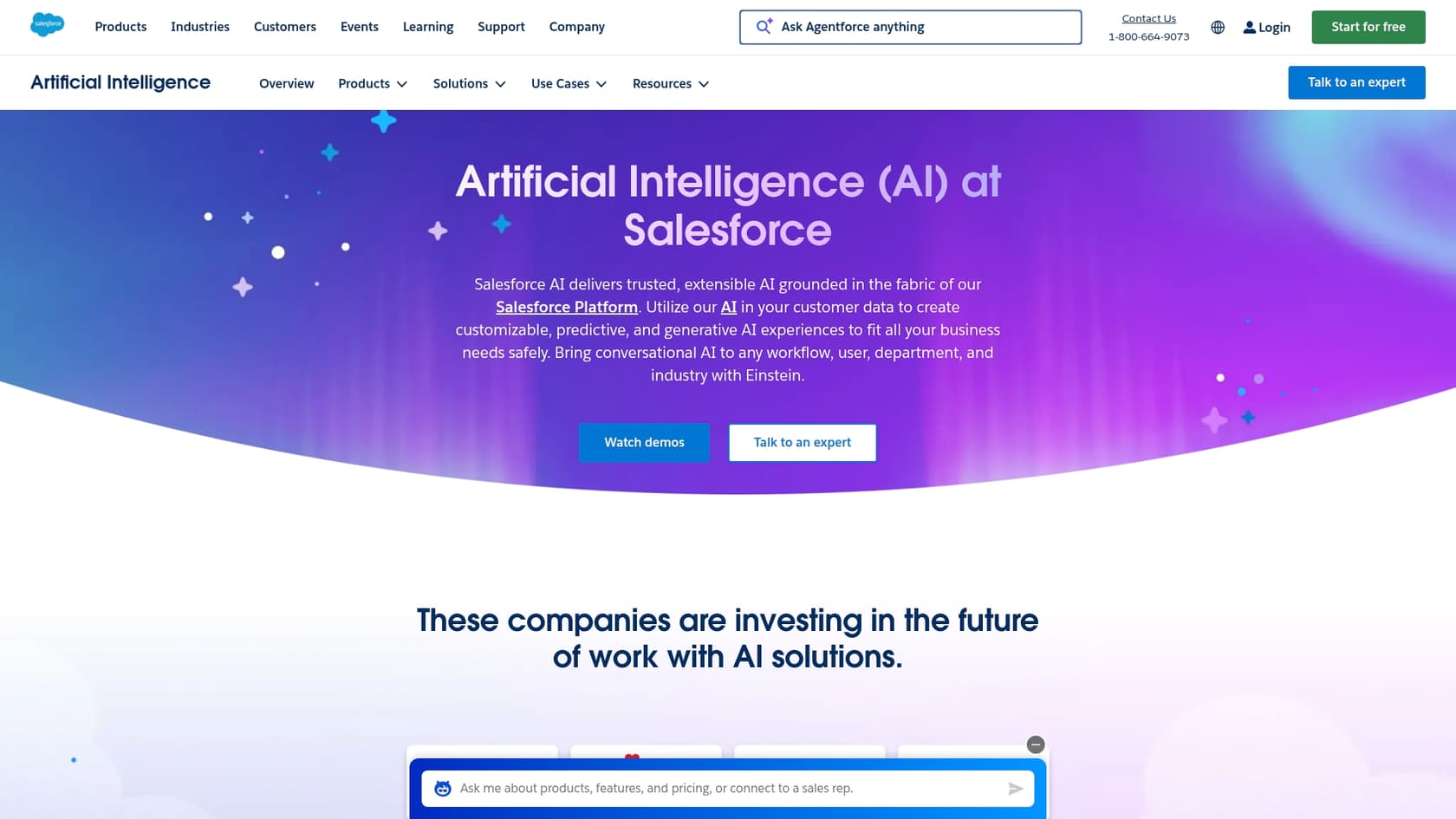 A screenshot of the Einstein for Developers landing page, one of the top AI tools every Salesforce developer should know.