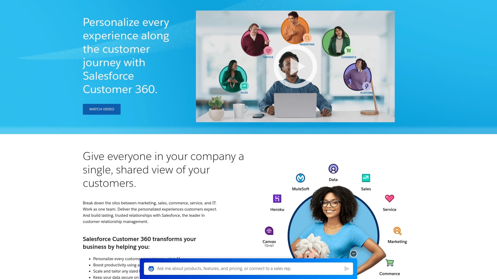 An overview of the Salesforce homepage, which provides a comprehensive Salesforce Service Cloud overview.