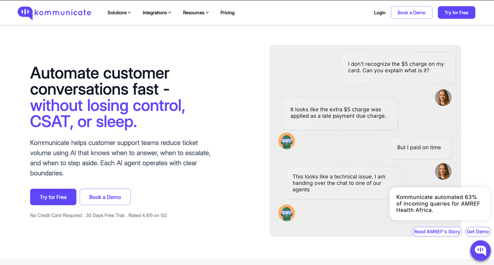 Kommunicate AI-powered customer service automation platform