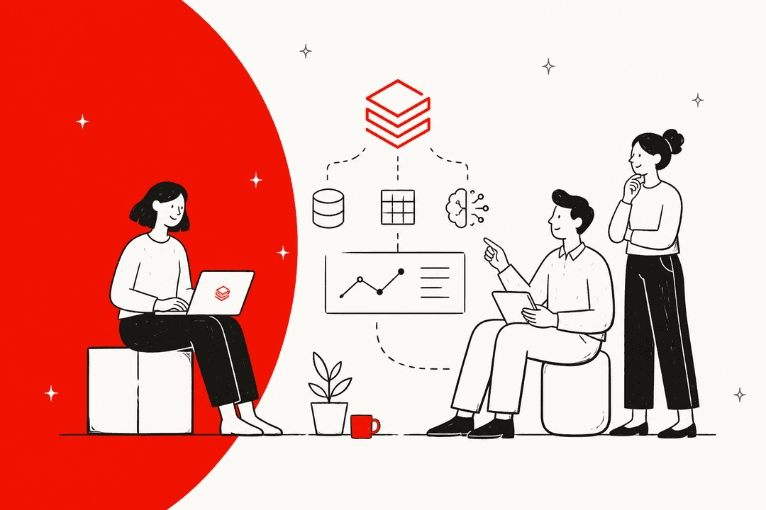 Illustration of a team comparing Databricks alternatives for building AI agents