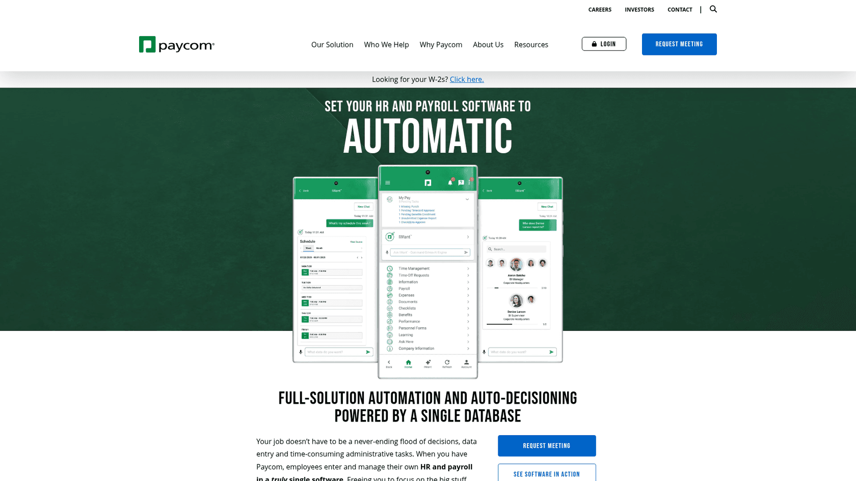 Paycom homepage hero