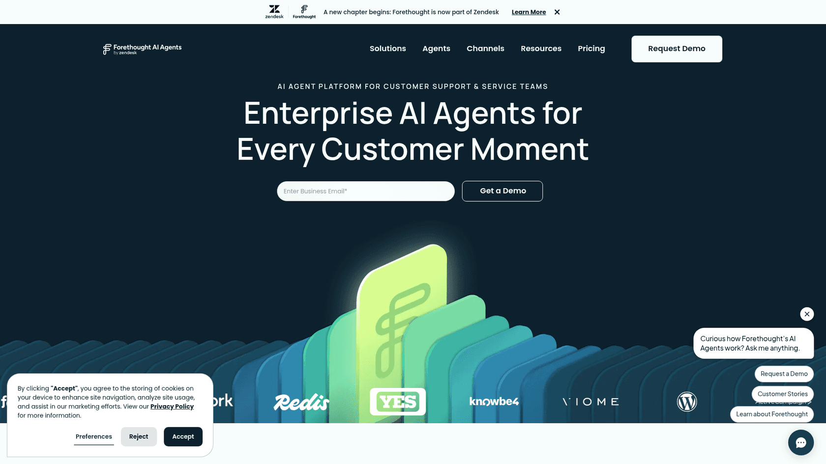 Forethought AI platform — now part of Zendesk after the March 2026 acquisition