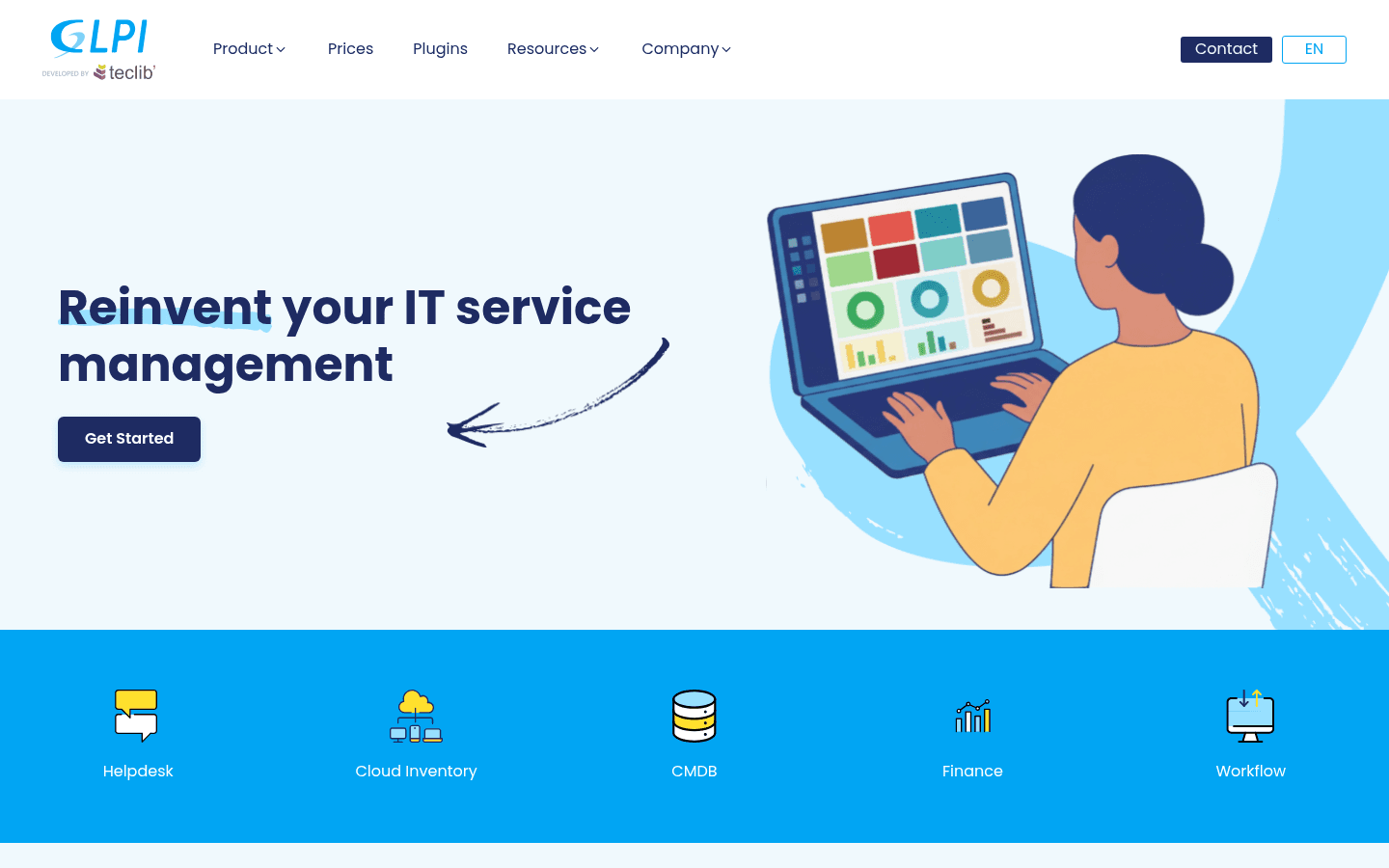 A screenshot of the GLPI Project