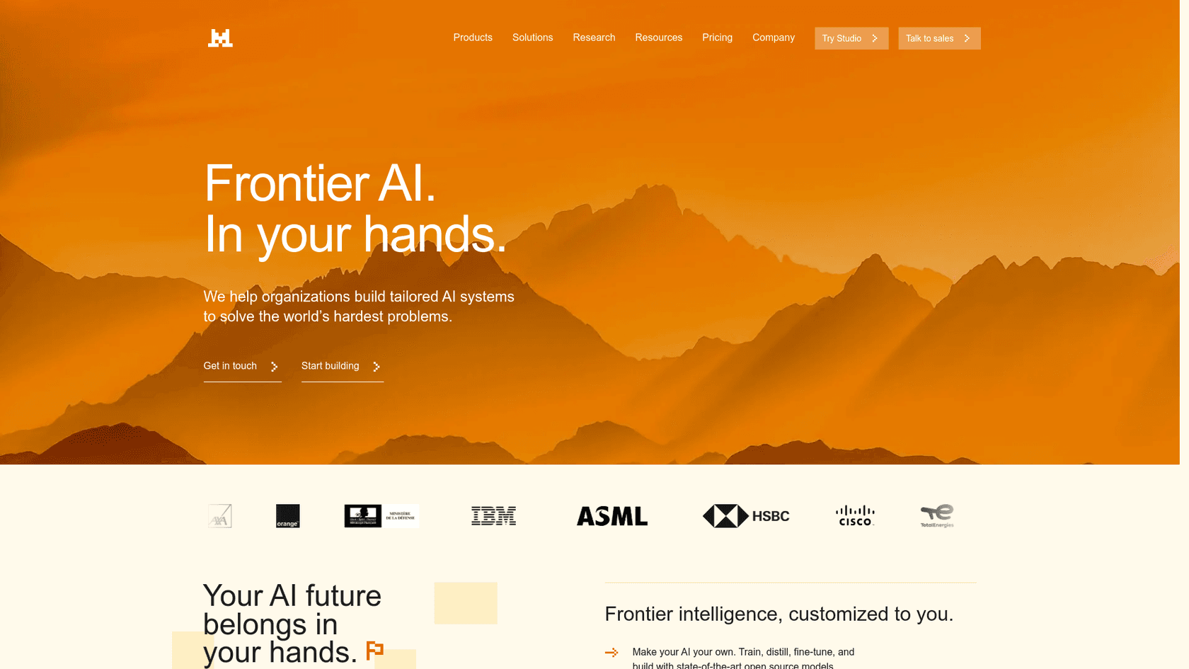 A screenshot of the Mistral AI Devstral 2 product page, a specialized coding model and one of the top Kimi K2.5 alternatives for software engineering.