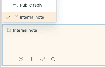 Zendesk reply interface with paperclip icon for file attachments